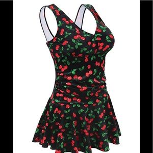 Aontus Tummy Control Swimwear Wild Cherry NEW XL